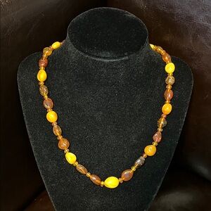 Vintage natural Baltic amber necklace